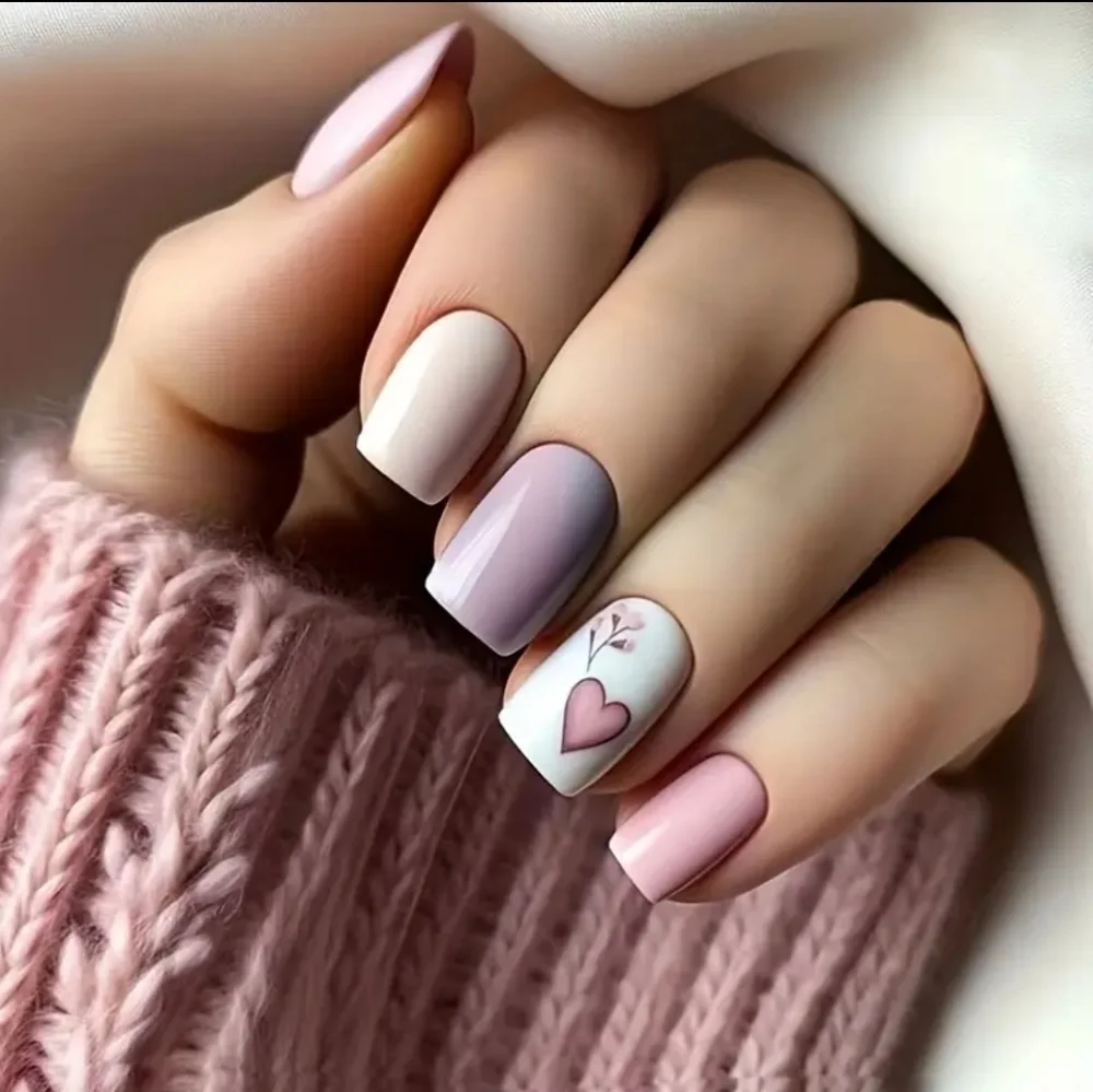 24 Pieces Fake Press On Nails